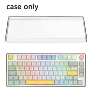 Geekria 75% Knob Clear Acrylic Keyboard Dust Cover for 84 Keys Keyboard, Compatible with Glorious GM