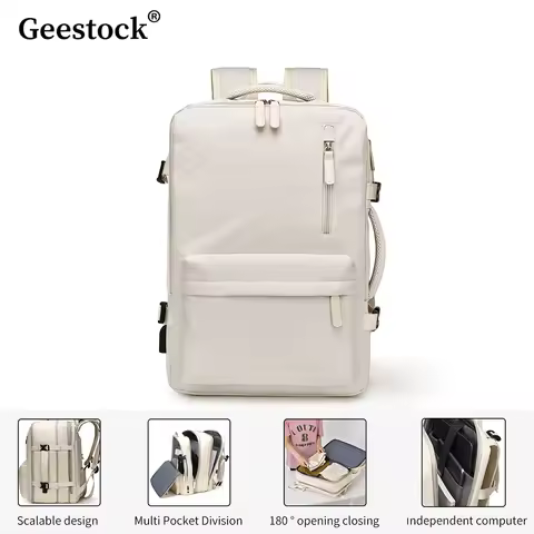 Geestock Women's Cabin Travel Backpack easyjet backpack 45x33x20 Laptop Bag Large Capacity Carry-On 
