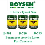 ◊BOYSEN PERMACOAT FLAT LATEX | SEMI-GLOSS LATEX | GLOSS LATEX WHITE LITER PINTURA PANG PADER