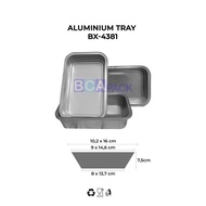 ALUMINIUM TRAY BX-4381 ALUMINUM FOIL TRAY BX - 4381 contents 125 Pcs