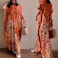 Dunia Kaftan Longdress Lowo Daster Kelalawar Batik Handmade Cap Pekalongan
