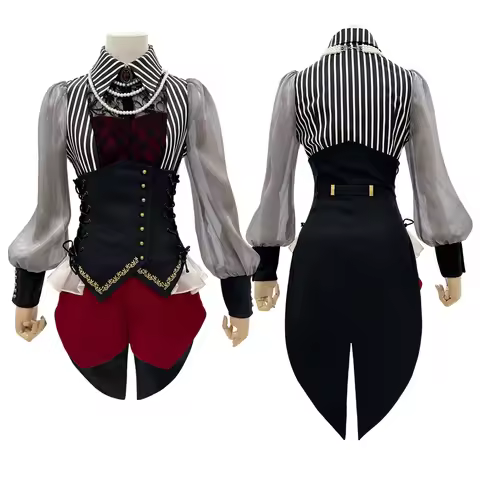 HOLOUN BanG Dream Ave Mujica Anime Amoris Nyamu Yutenji Costume Shirt Shorts Corset Necklace Cos Con