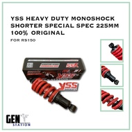 YSS HEAVY DUTY MONOSHOCK SHORTER SPECIAL SPEC 225MM 100% ORIGINAL FOR RS150