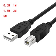 For Canon E470 E410 G2010 E510 Printer Data line cable 0.5M 1M 1.5M 3M 5M connected to computer USB line Black