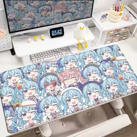 2026 New Pretty Wallpaper Hololive Hoshimachi Suisei Mouse Mat Cute Anime Girl Desk Mat Pc Accessori