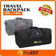 90L / 140L Travel Bag Backpack Storage Bag Large Bag Hiking Camping Bag Waterproof Beg Galas Mendaki