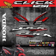 Click 125 Honda Click 125i Decals With Freebies