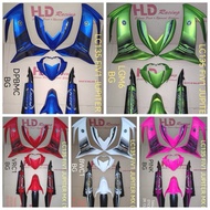 LC135 Fi / LC135 V8 HLD COVERSET - JUPITER MX 15 ( HIJAU GREEN/FROZEN PINK/DPBMC BLUE/BWC1 WHITE/VRC