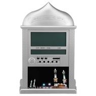 Bestchoices Alarm Clock Muslim Islamic Prayer Praying Azan Athan Wall Silver with Pen  Table