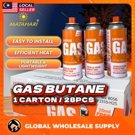 (28PCS) 1 Carton 415ML MATAHARI Butane Gas Cartridge Portable Butane Gas Stove Gas Tin High Quality 