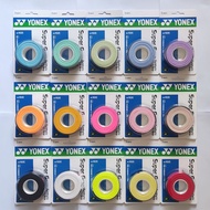 ( 19 Colors ) YY Overgrip AC102C (3 in 1) Badminton Grip Tapes Super Grap