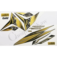 Y15 Y15ZR V1 V2 MX KING 150 2019 (21) INDONESIA Version CHROME Body Cover Set Stripe Sticker - Gold 