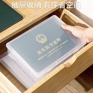 File Storage Box Birth Certificate Storage Box Wedding Certificate Storage Box A4 Transparent Data A
