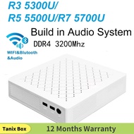 SZBOX R3 5300U/R5 5500U/R7 5700U Windows 11 Mini PC DDR4 3200Mhz PCie 3.0 NVMe SSD Wifi BT Audio Sys
