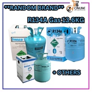 [RANDOM BRAND] R134A Refrigerant (13.6KG) Gas for Car Aircond JH Fresco Solchem Hyfron