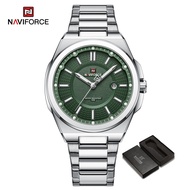 NAVIFORCE Gold Watch for Men Stainless Steel Waterproof Relo Calendar Luminous Display Fashion Origi