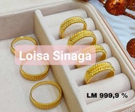 Cicin Kepang Putar 3 gram Emas LM/London 24K kadar 999%