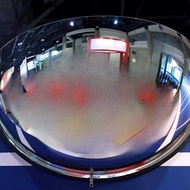 [perfeclanwv] Half Dome Mirror, Half Mirror, Blind Spot Accessories, Viewing Angle for Shopping Mall