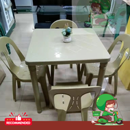 monoblock dining table set ONE TABLE AND 4 CHAIRS