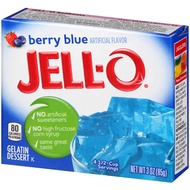 BỘT RAU CÂU - GELATIN VỊ VIỆT QUẤT XANH Jell-O Gelatin Mix Berry Blue 85g (3 oz)