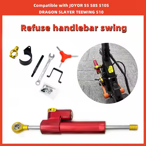 Steering Damper for JOYOR Scooter JOYOR S5 S8S S10S DRAGON SLAYER TEEWING S10 Refuse Death Wobble Ha