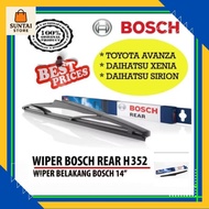 Rear Wiper (Rear) Bosch H352 14" H 352 Lock 2 Toyota Avanza Yaris Alphard Lexus Voxy Navy Harrier Da