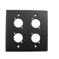 ProCraft SS 2 Gang Hitam Pra-Tebuk untuk DPU-4X-BK Empat Siri D XLR