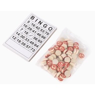 Bingo Game set Wooden Number Chess, Lotto, Bingo, Bingo, Lotto, Number Game