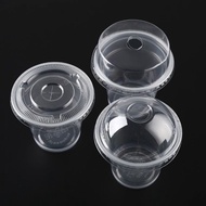 100pcs DOME LID / FLAT LID / STRAWLESS LID - 90MM/95MM/98MM (ate oby's store)