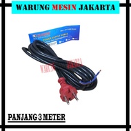 Fujiyama Kabel Mesin 2X0.75mm 3 Meter FULL Tembaga - Kabel Power - Kabel Listrik Mesin
