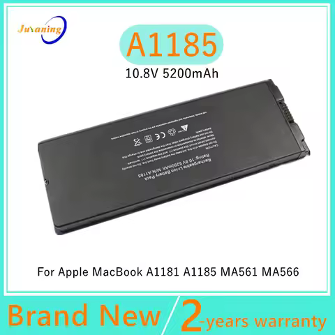 A1185 Laptop Battery for Apple Macbook 13" MAC A1181 MA566FE/A MB881LL/A White 55Wh