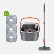 ไม้ถูพื้น ชุดถังปั่น EZY MOPP ไม้ม็อบพร้อมถังปั่น ชุดไม้ถูพื้นพร้อมถังปั่น ไม้ม๊อบถูพื้น แบบหมุนแยกน