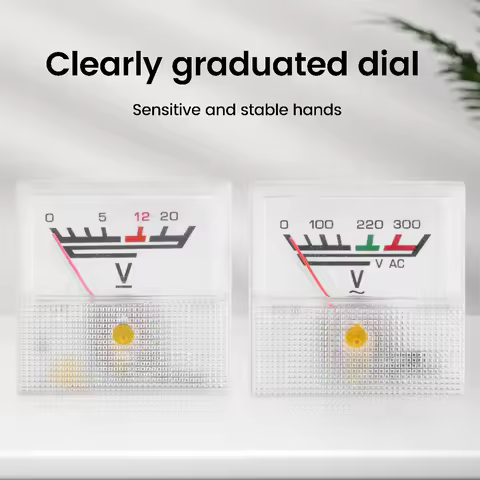 91L16 AC Voltage Measuring Instrument 40*40MM Pointer Voltmeter AC 0-300V Suitable for Voltage Regul