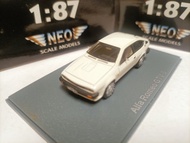 Neo 1 87 Alfa Romeo Two-Door Modified Sports Car Model Alfa Romeo GTV-6 White