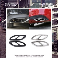 TAILPIPE EXHAUST TIP MUFFLER AMG 43 45 MERCEDES BENZ COVER EXHAUST W205 GLC W213 W212 W176 W177 a CL