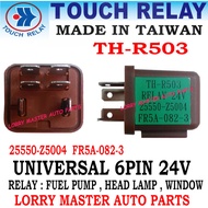 TH-R503 NISSAN UD TRUCK 6PIN 24V RELAY HEAD LAMP , FUEL PUMP RELAY 25550-Z5004 FR5A-082-3 LORRY AKSESORI