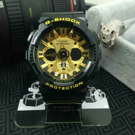 Casio gshock จำกัด ga-120GB-1 สีดำวินเทจแฟชั่นกีฬานาฬิกากันน้ำสำหรับผู้ชาย(Gold and Black)