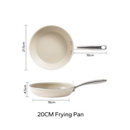 Redchef Nonstick Ceramic Rock Pan Non Toxic PFAS& PTFE& PFOA Free Frying Pan 20/24CM Suitable for Al