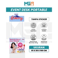 Portable Desk Event | Promotional Folding Booth Table | Exhibition & Bazaar Display Table Meja Lipat