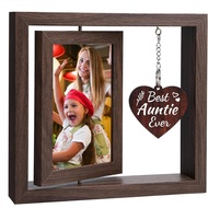 Pet Commemorative Photo Frame Rotatable 4x6 Photo Wooden Photo Frame Dog Cat Gift Commemorative Phot