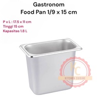 Gastronom Food Pan 1/9 18 x 11 x 15 cm / Food Pan / FoodPan / GN Pan 1/9 / Stainless Container / Hot