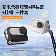 For Insta360 GO 3S Silicone Case Thumb Camera Lens Cap GO3 S Case Lanyard