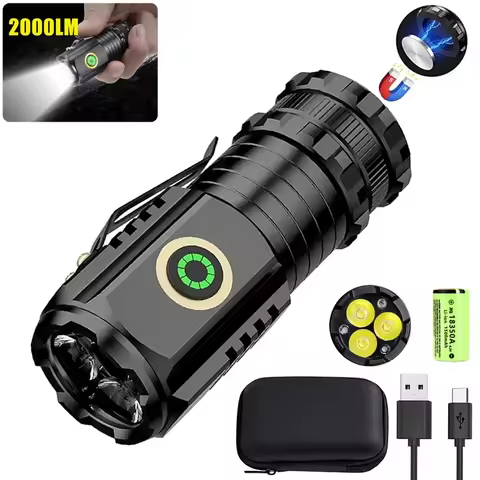 Portable Rechargeable Zoom LED Flashlight XP-G Q5 Mini Flash Light Torch Lantern 3 Lighting Modes Ca