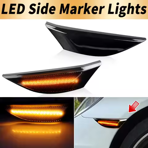 2PCS LED Side Marker Lights Canbus For 991 Carrera S 4 4S 2012-up GTS GT3 981 Boxster Cayman 2014-up