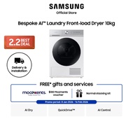 Samsung DV10BB9440GHSP Bespoke AI Dryer,10kg, 5 Ticks