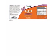American NOW Foods Coq10 60mg Coenzyme Q10+Fish Oil+Lecithin 120 Capsules Cardiovascular