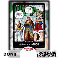 DON Card 3 Captains One Piece Trading Card Game Don Card Three Captains