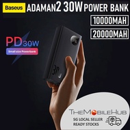 Baseus Adaman2 30W 100000mAh 20000mAh Power Bank Digital Display Fast Charging Powerbank OPPO VOOC