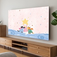 TV Anti-dust Cover 30-85 Inch Full-Piece Flannel TV Anti-dust Decorative Cover Cloth