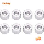 UMISTY 8Pcs Shock Absorber Spacer, d2.6xD5x2 Silver Tone Damper Spacer Washer, Remote Control Part Accessory Aluminium Alloy Grommet Spacer Pads for RC Model Car